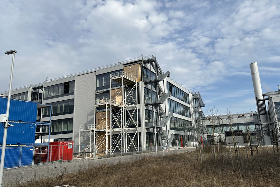 Baustelle der Standorterweiterung in Musterau